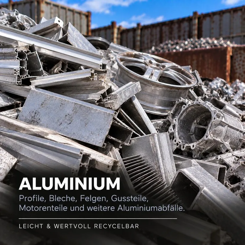 Aluminium ankaufen in Leipzig – Profile, Bleche, Felgen, Gussteile, Motorenteile
