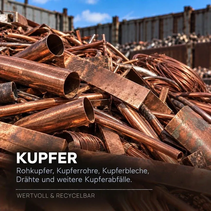 Kupfer ankaufen in Leipzig – Rohkupfer, Kupferrohre, Kupferbleche, Drähte