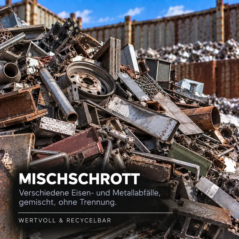 Mischschrott ankaufen in Leipzig – verschiedene Eisen- und Metallabfälle, gemischt