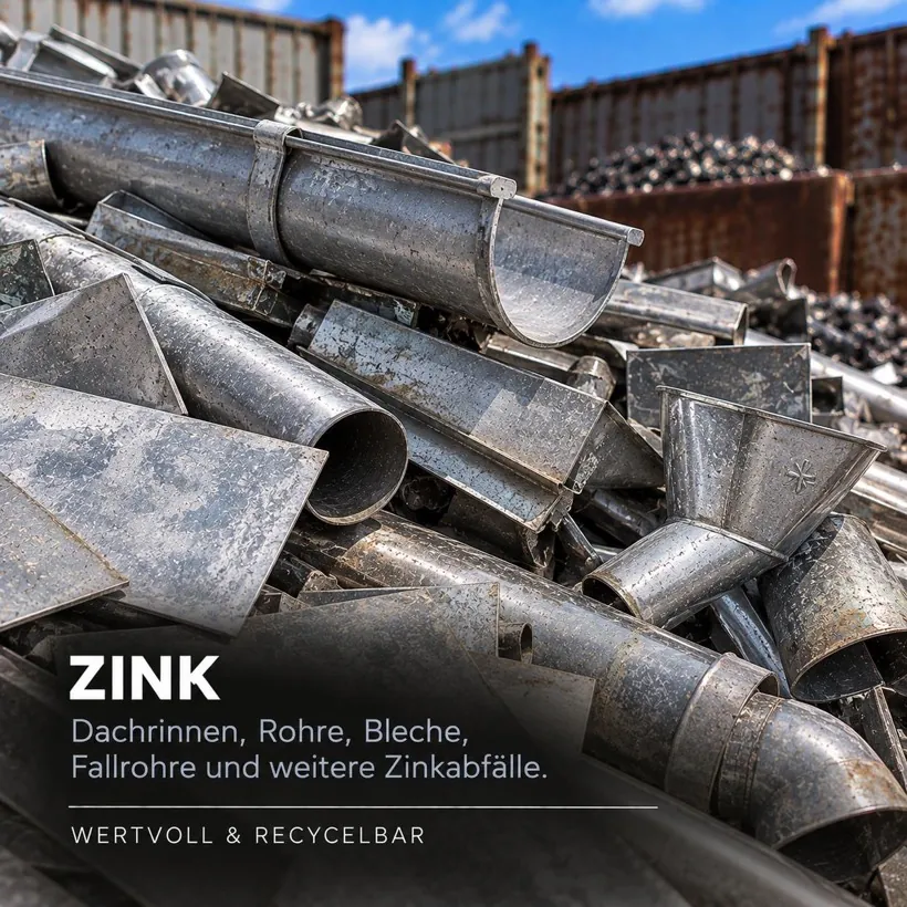 Zink ankaufen in Leipzig – Dachrinnen, Rohre, Bleche, Fallrohre